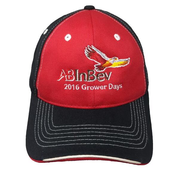 Sportsman AB InBev 2016 Grower Days Baseball Cap Red Black One Size Eagle Hat